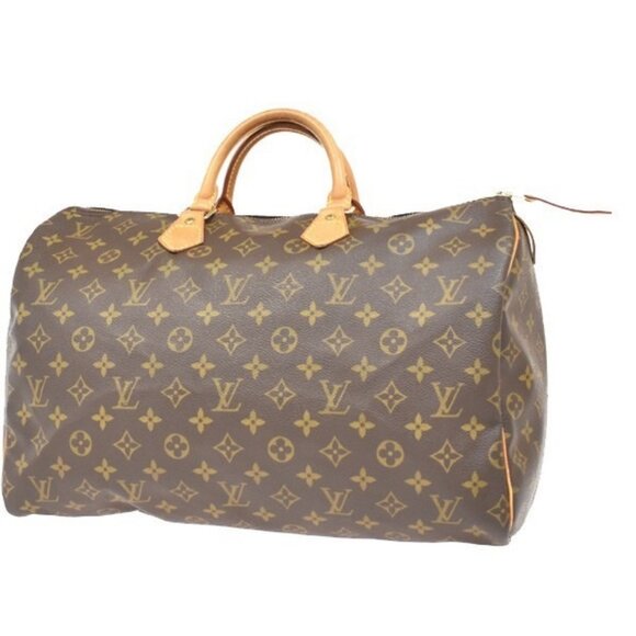 LOUIS VUITTON Speedy 40 Travel Hand Bag Monogram Leather Brown M41522 93EF762 - Picture 1 of 15